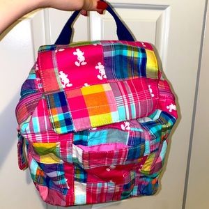 Disney Mickey Mouse plaid mini backpack